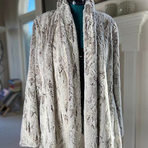 Staples faux fur coat